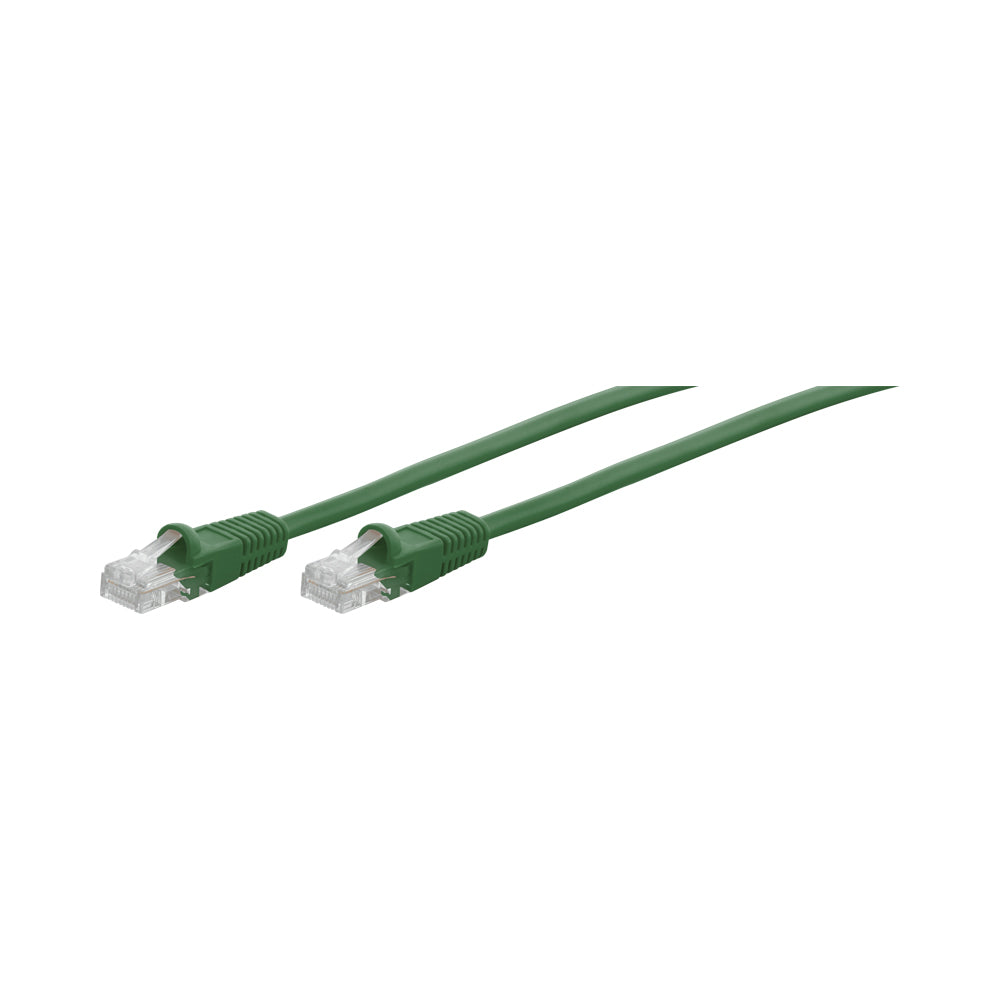 0.5M CAT5E MOULDED FLYLEAD - GREEN
