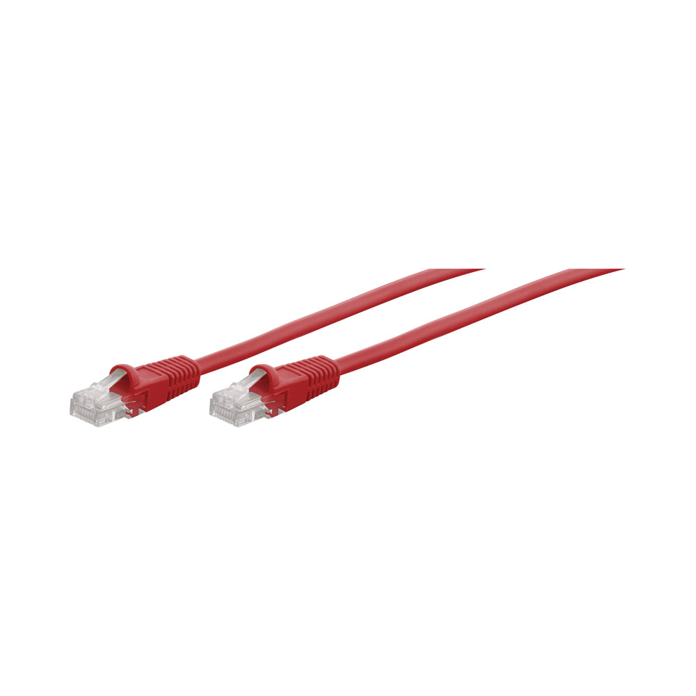 7M CAT5E MOULDED FLYLEAD - RED