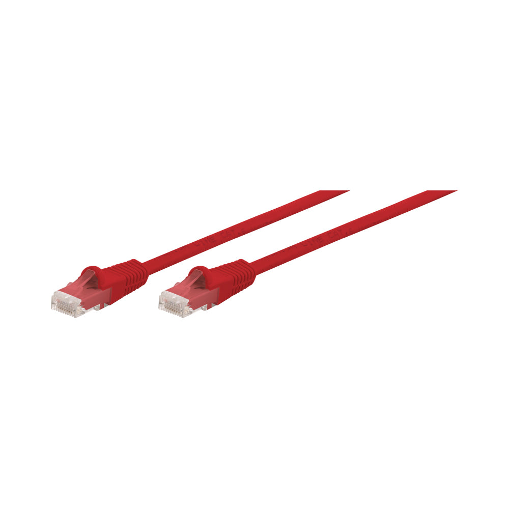 0.3M CAT6 MOULDED FLYLEAD - RED