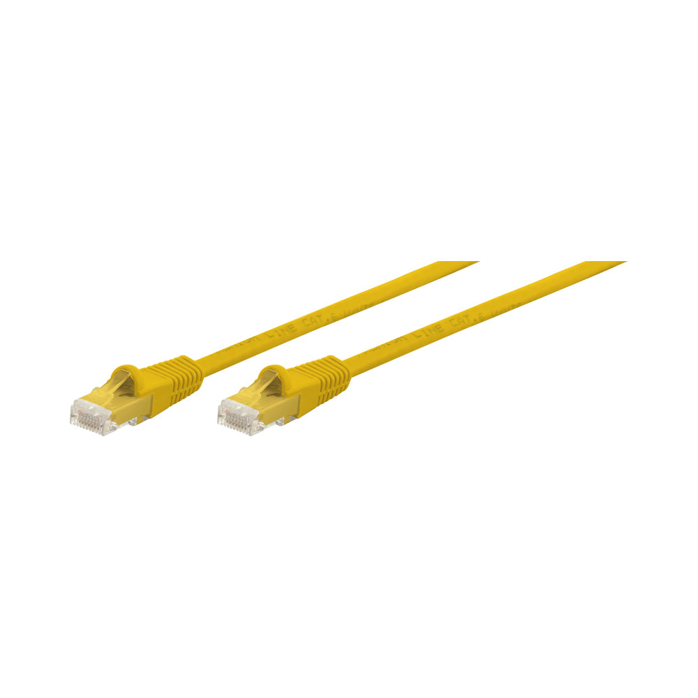 0.3M CAT6 MOULDED FLYLEAD - YELLOW