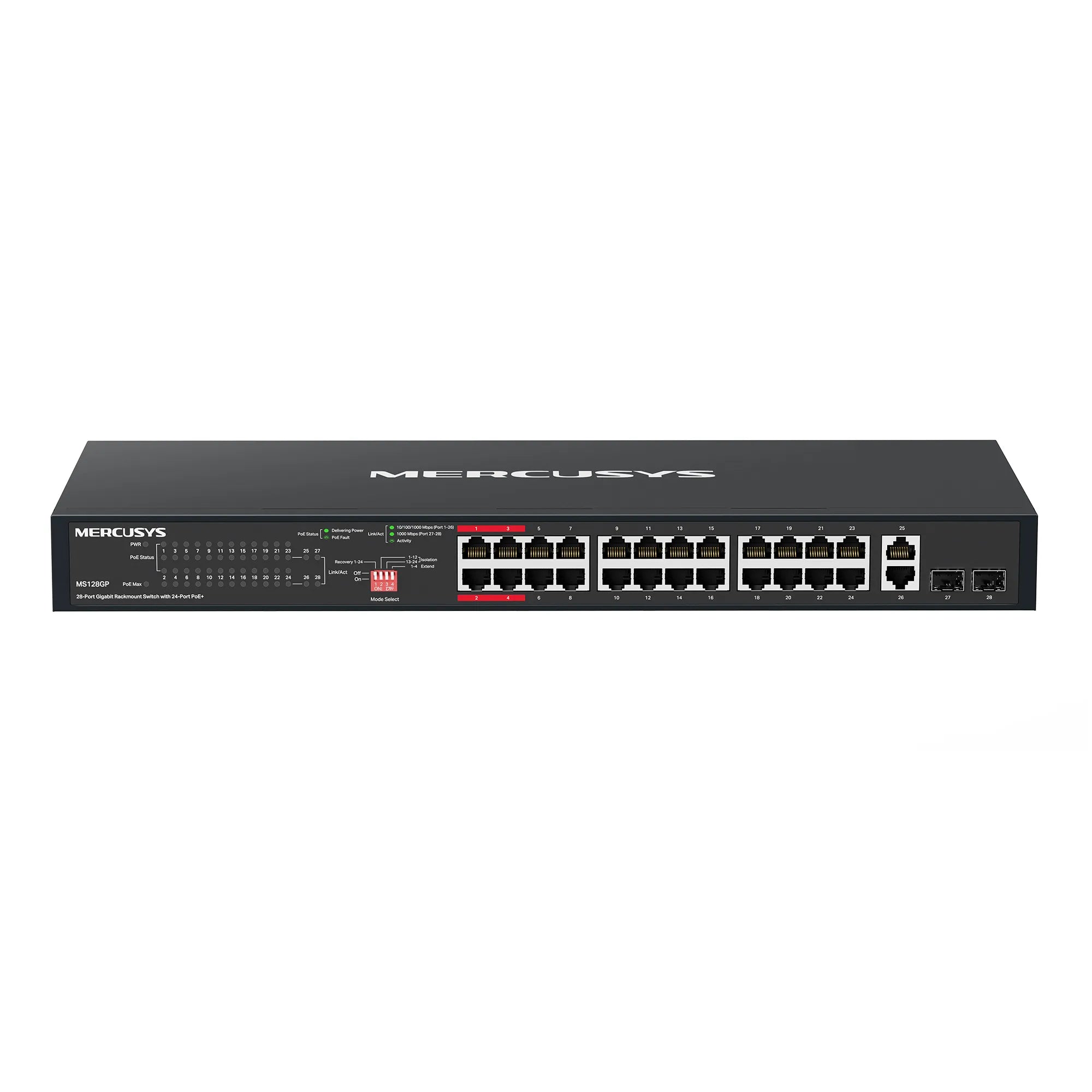 Mercusys 28-Port Gigabit Rackmount Switch with 24-Port PoE+ | MS128GP - image 2