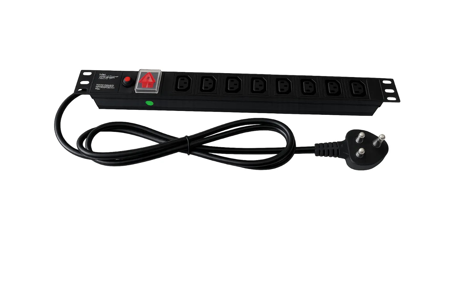 Acconet Power Distribution Unit, 1U, 8 way IEC, 2m 3Pin Plug