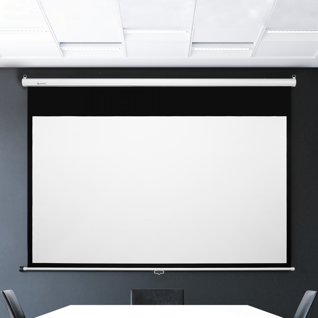 Connex E-Luminate Electric Projector Screen with Remote 100" - 16:19