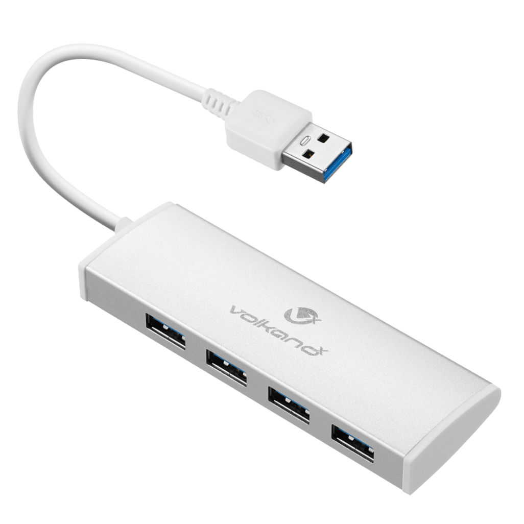 VolkanoX Media Series 4-Port USB Hub with Power Cable