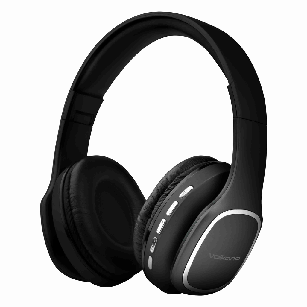 Volkano Phonic Series Bluetooth Full Size Headphones - Black