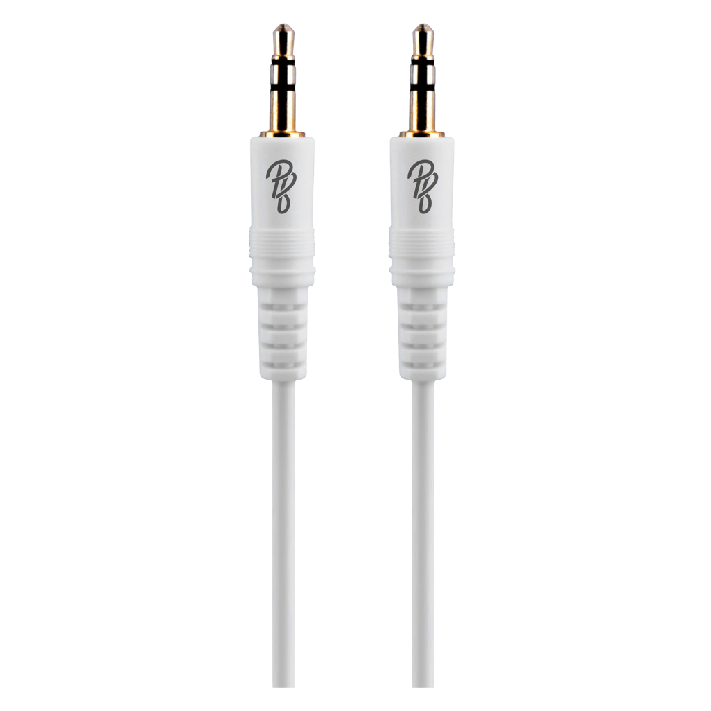 Pro Bass Unite Series - Boxed Auxiliary Cable - White
