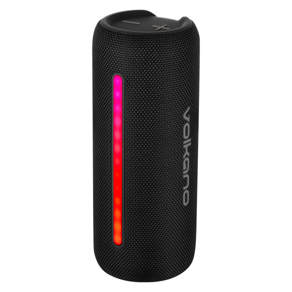 Volkano Rave Series Portable Bluetooth Speaker  - Black with grey buttons