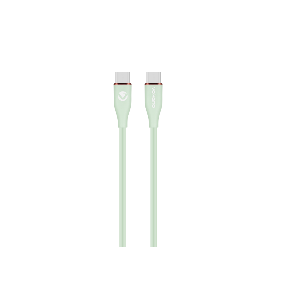 Volkano Flexi Series Type-C to Type-C 1.5M 60W - Green