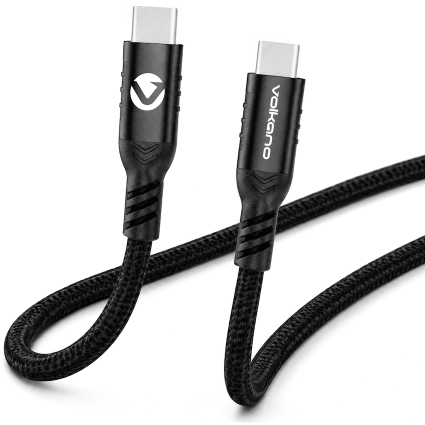 Volkano Weave Series 60w Magnetic Type-C Cable - Black