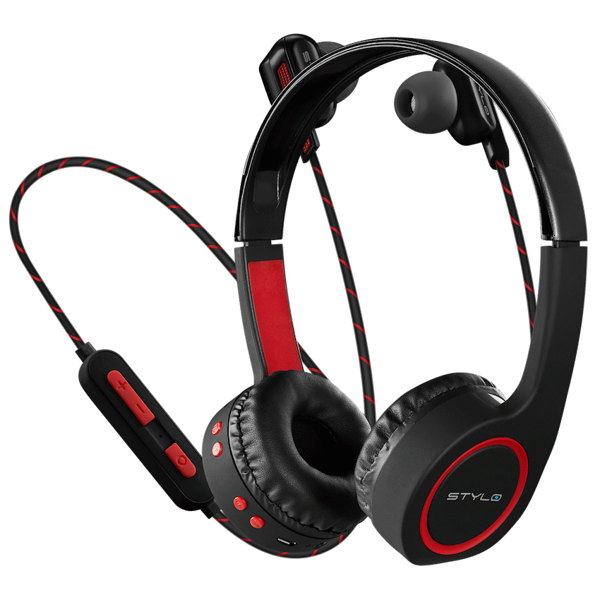 Stylo Bluetooth Headphone and Earphone Combo