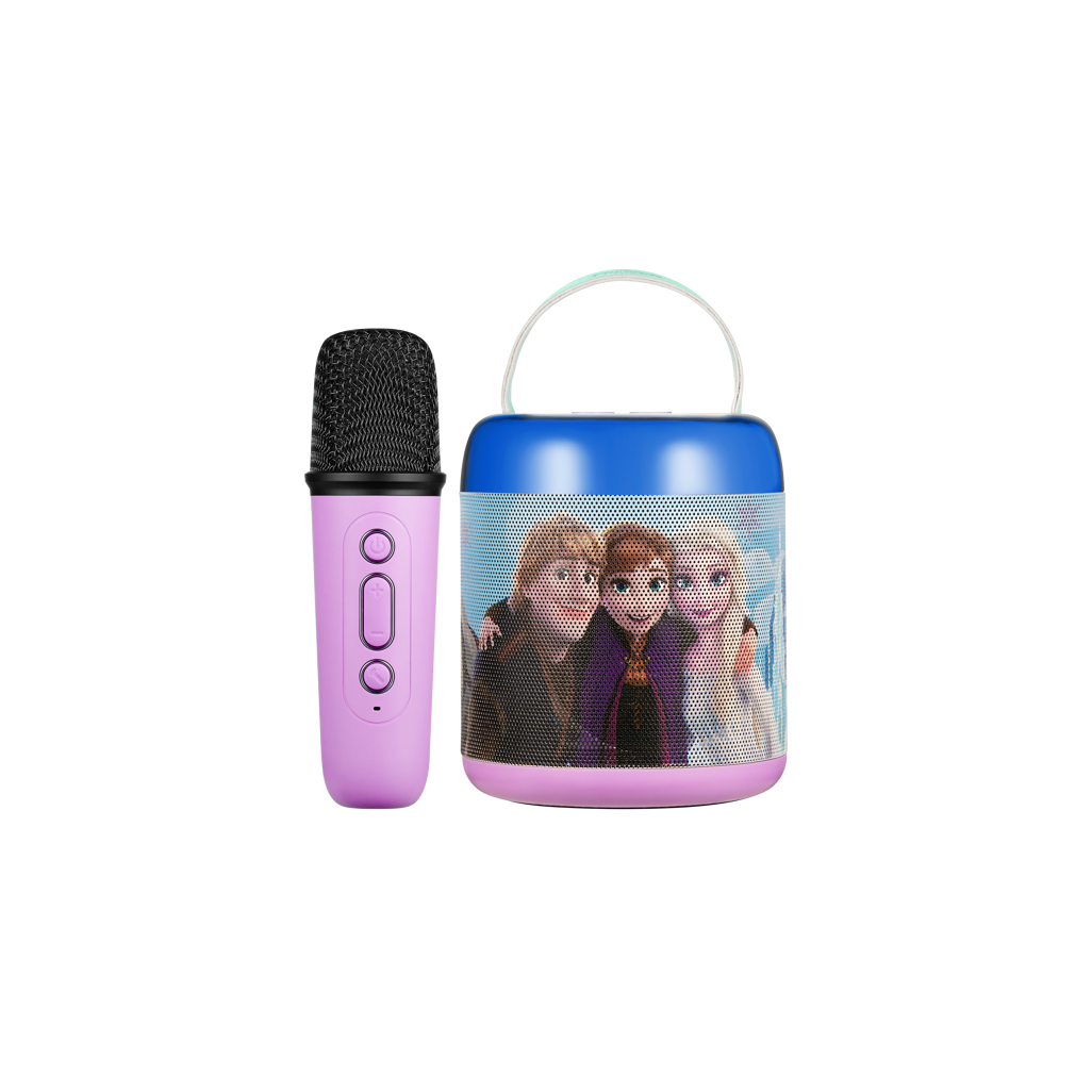 Disney Frozen Cylinder Karaoke Speaker with Bluetooth Microphone