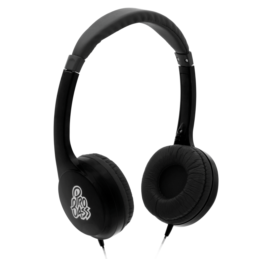 Pro Bass Elevate Series Auxiliary Headphone - Black