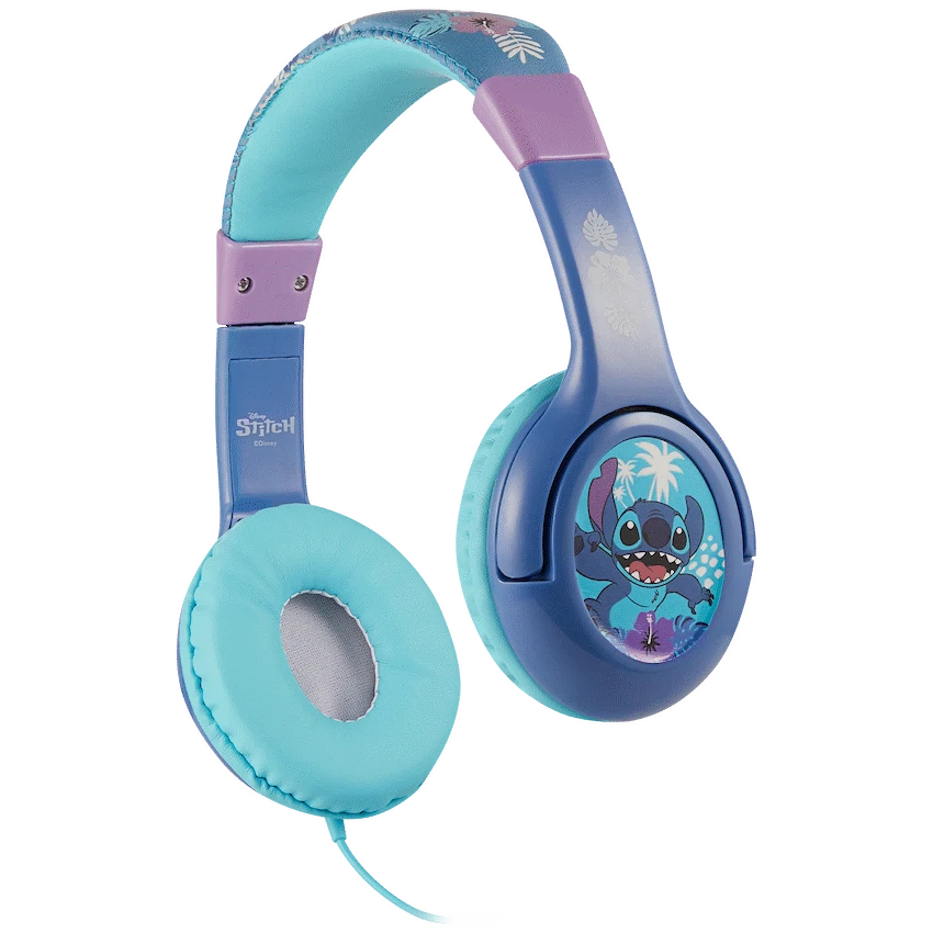 Disney Stitch Padded Auxiliary Headphones
