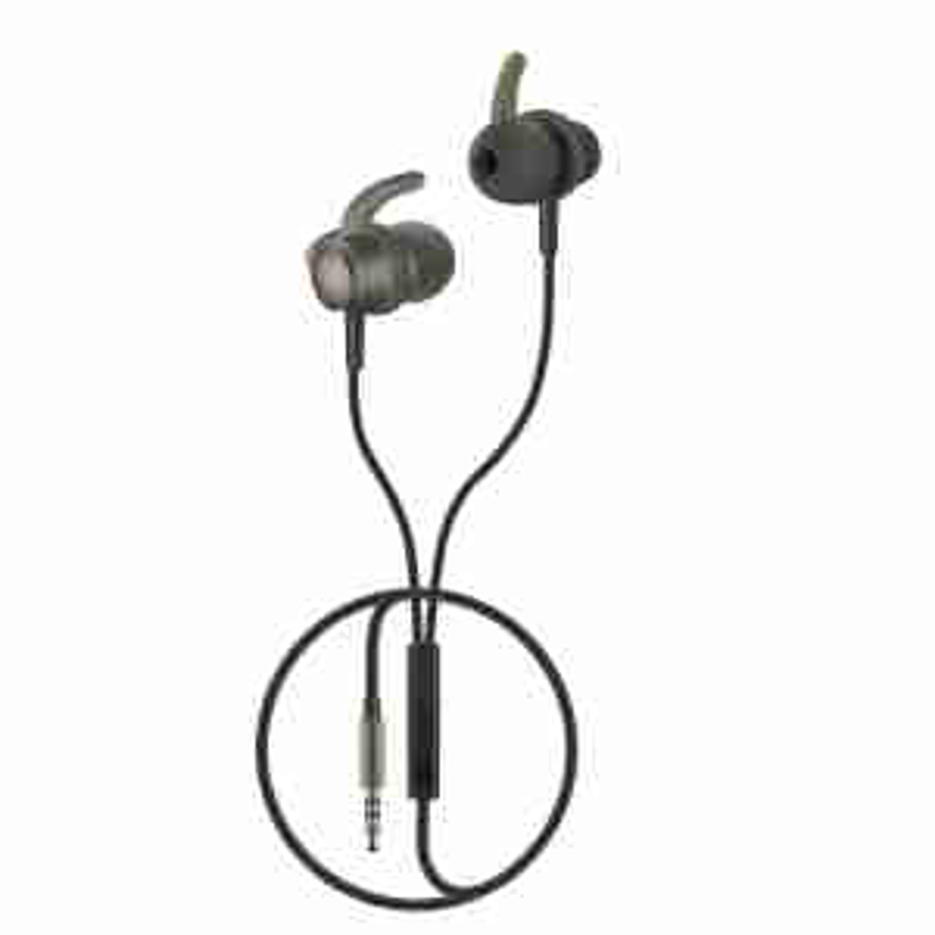Volkano Titanium Series AUX Earphone - Gun Metal
