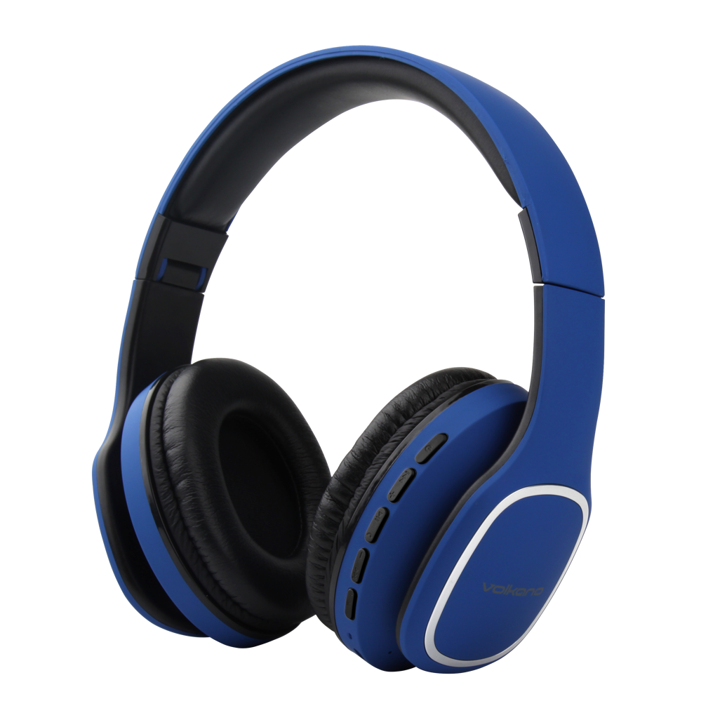 Volkano Phonic Series Bluetooth Full Size Headphones - Blue