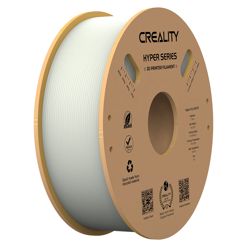 Creality Hyper PLA High-Speed White Filament 1kg