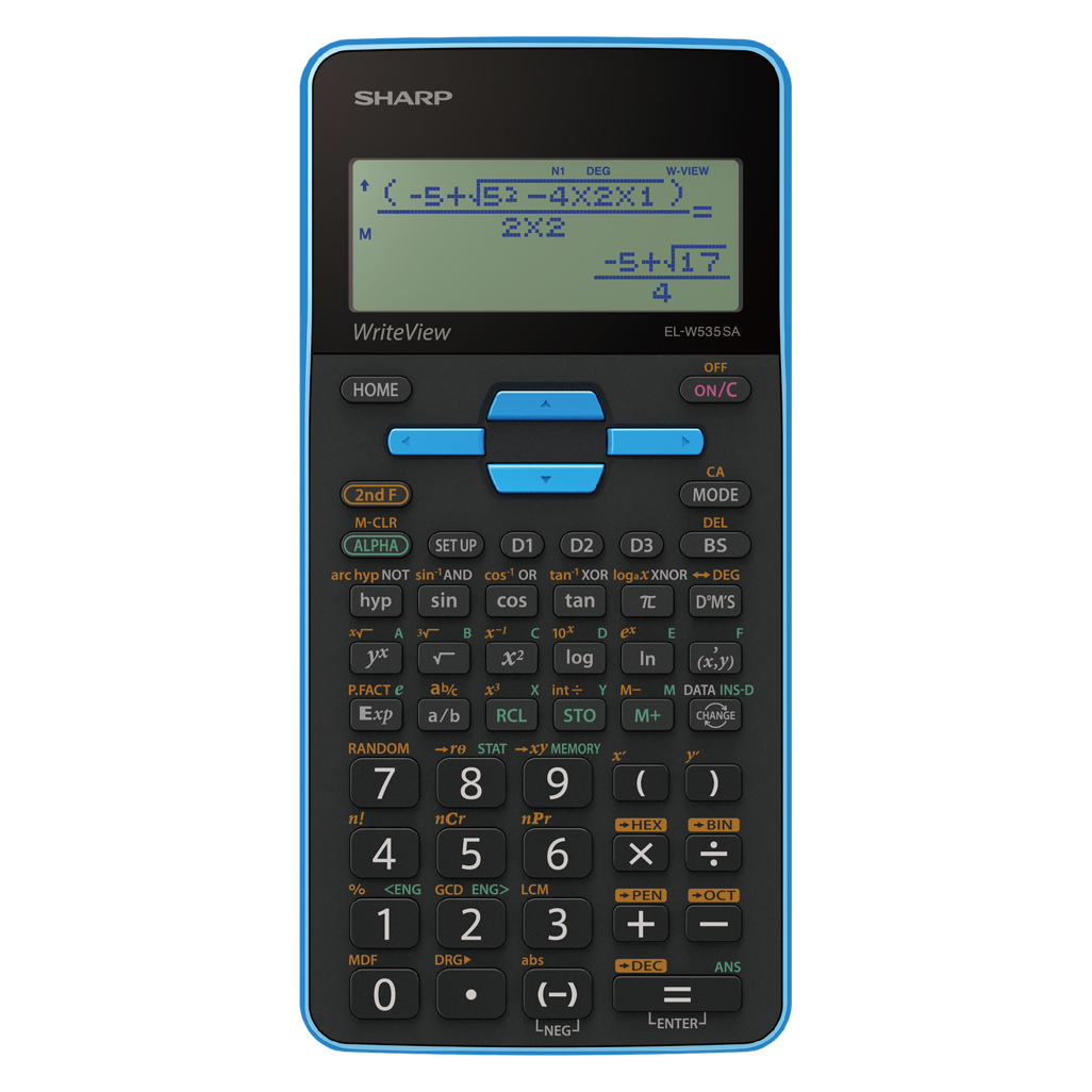 Sharp EL535 Scientific Calculator - 422 Functions- Blue