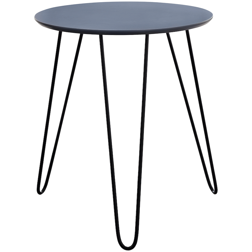 Everfurn Juniper Coffee Table - Grey and Black Frame