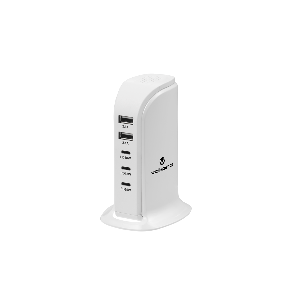 Volkano Peak V2 Series 5-Port P.D. + USB GaN Charger