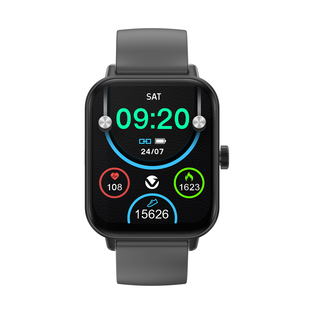 Volkano Chroma Series Smartwatch with Dark Grey Strap