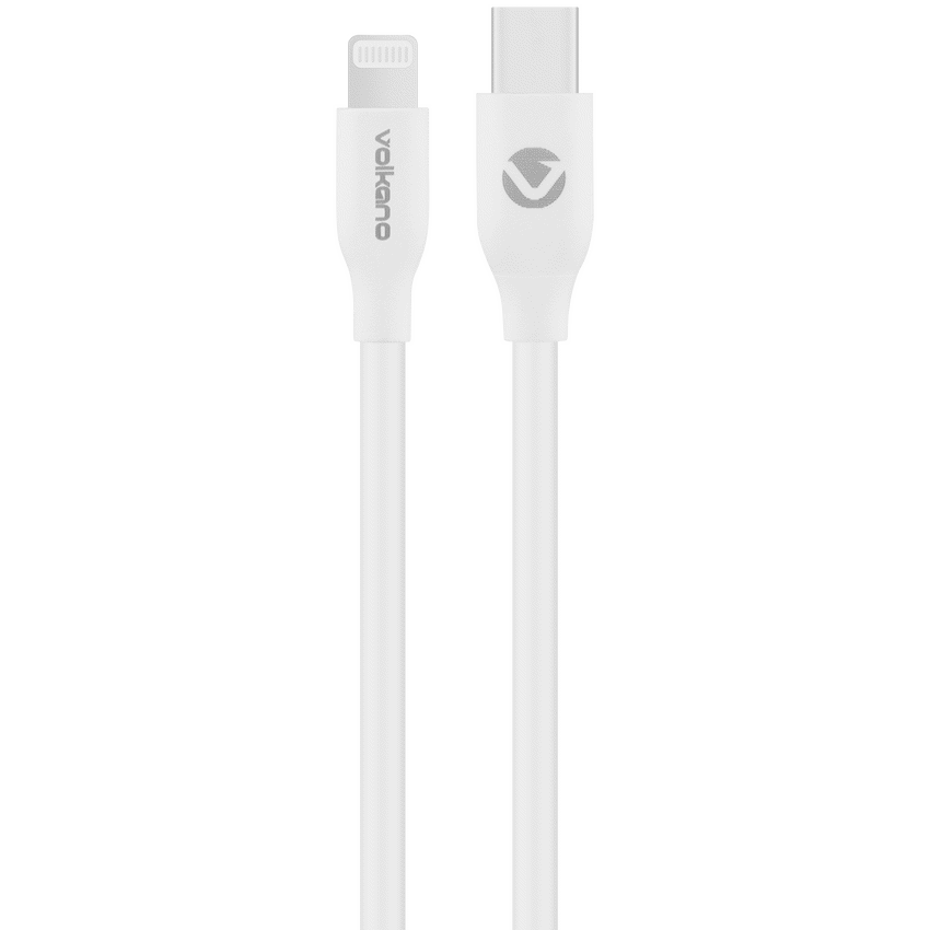 Volkano Flexi Series Type-C to MFI Lightning 2.5m 27w - White