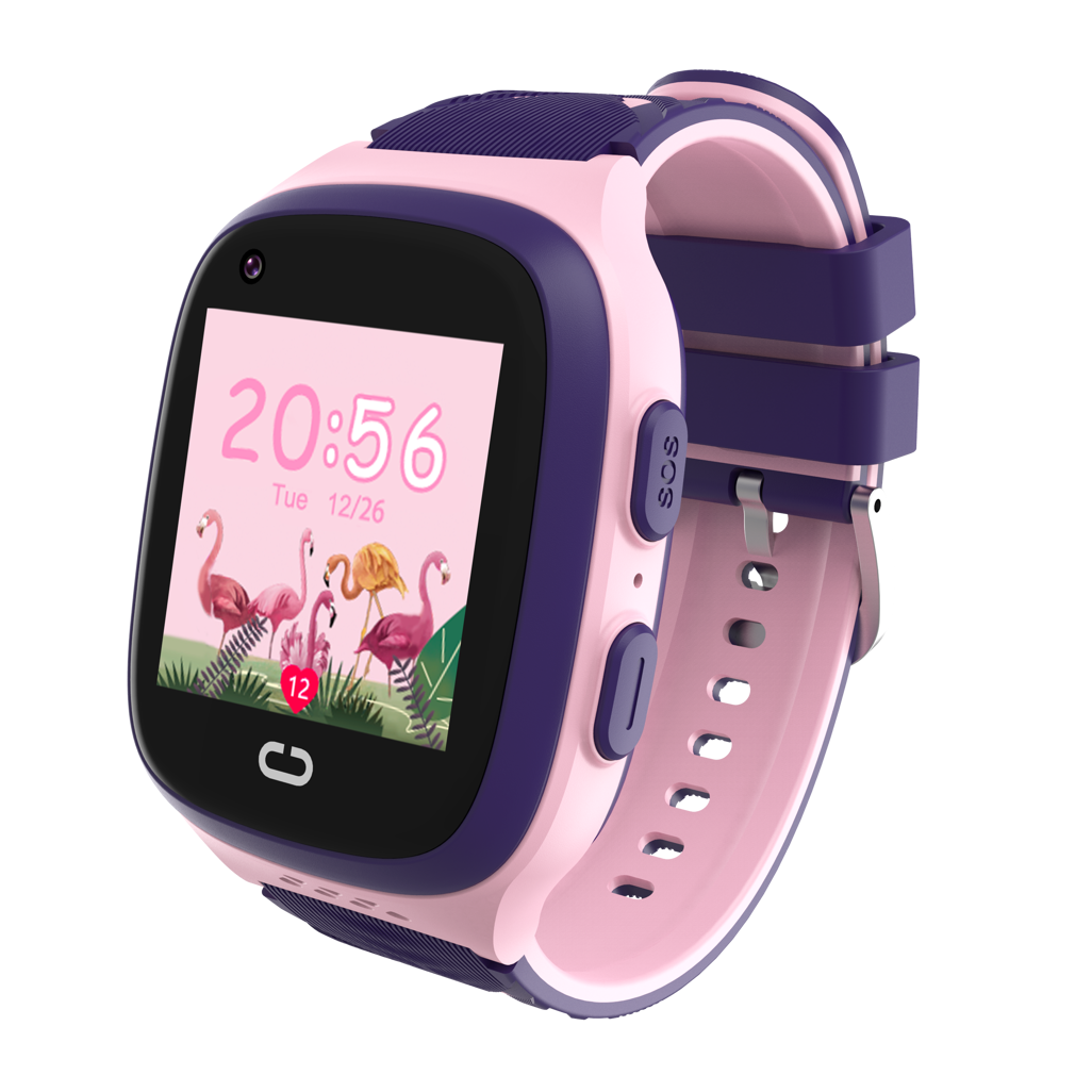 Volkano Find Me 4G Series GPS Tracking Watch with Camera - Pink