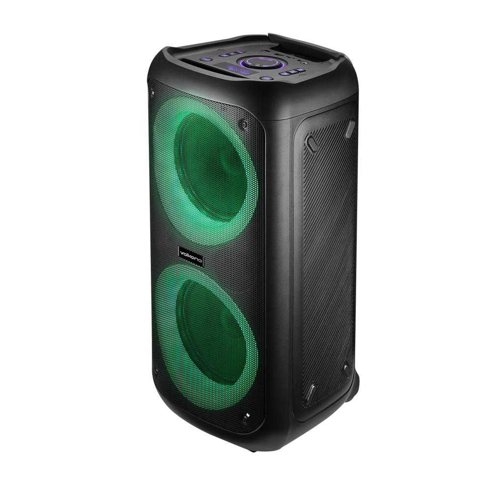 Volkano Summit Series Dual 8" Trolley Party Speaker - Black