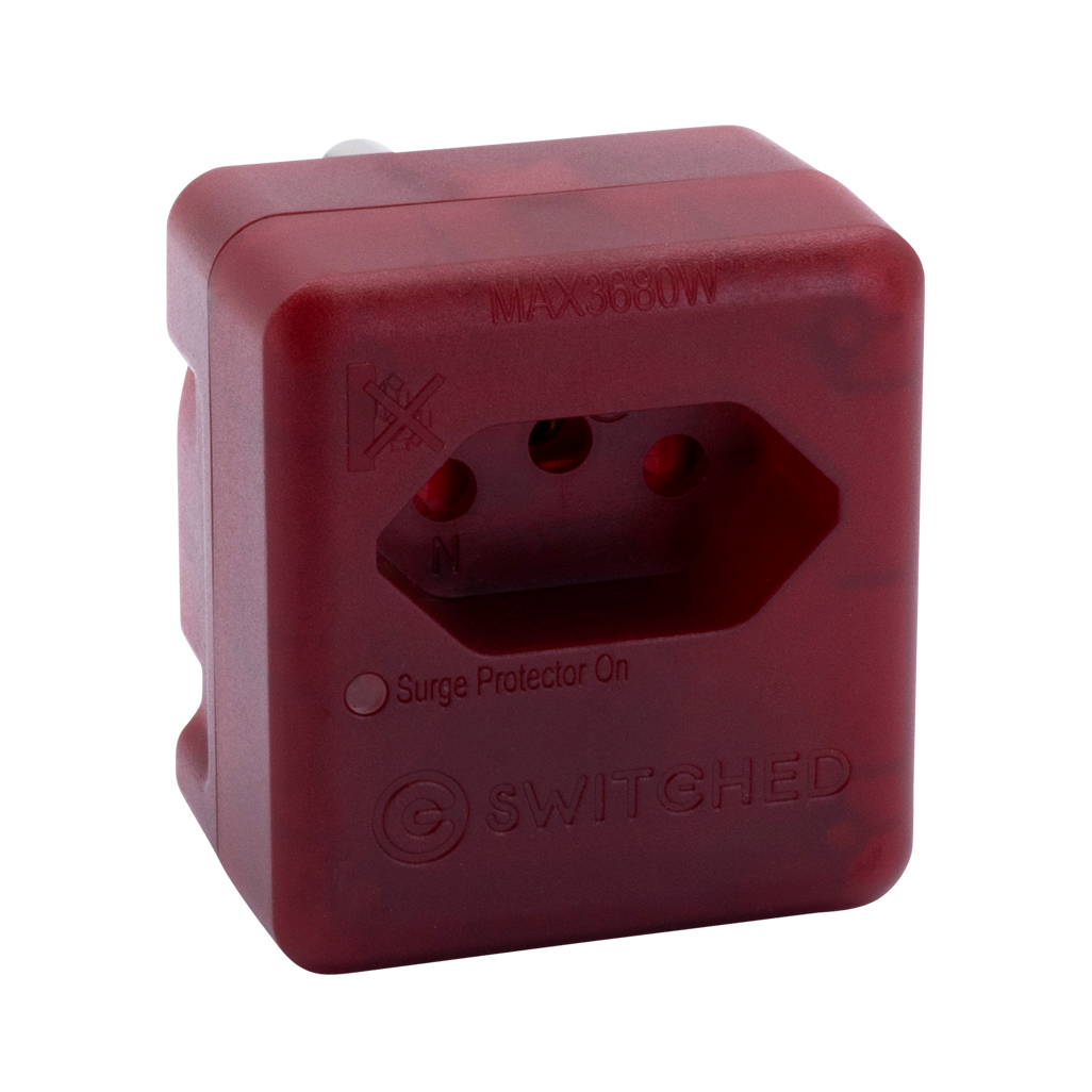 SWITCHED 1 Way High Surge Network Safe Adaptor