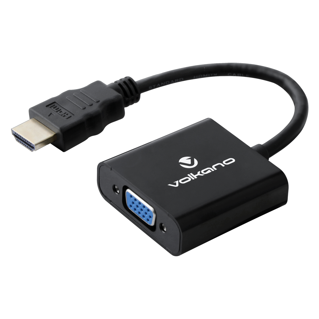 Volkano Annex series HDMI Male to VGA female converter 10cm cable with Sound