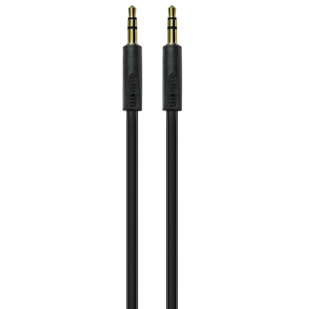 Volkano Slim Series Aux Cable 2m - Black