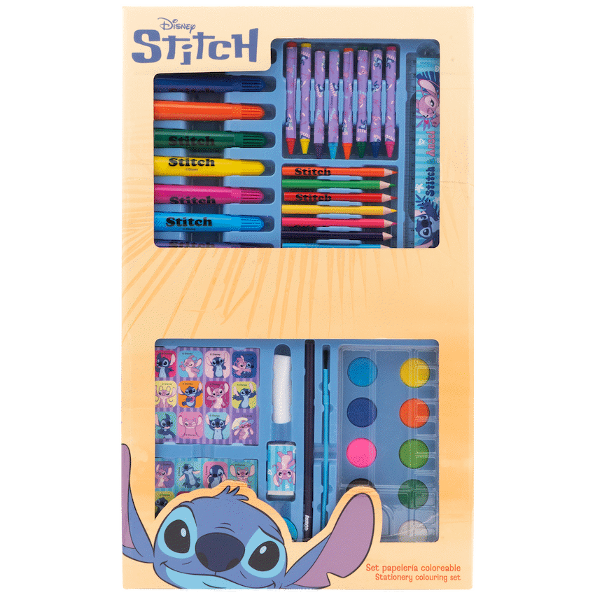 COLOURING STATIONERY SET BOX STITCH