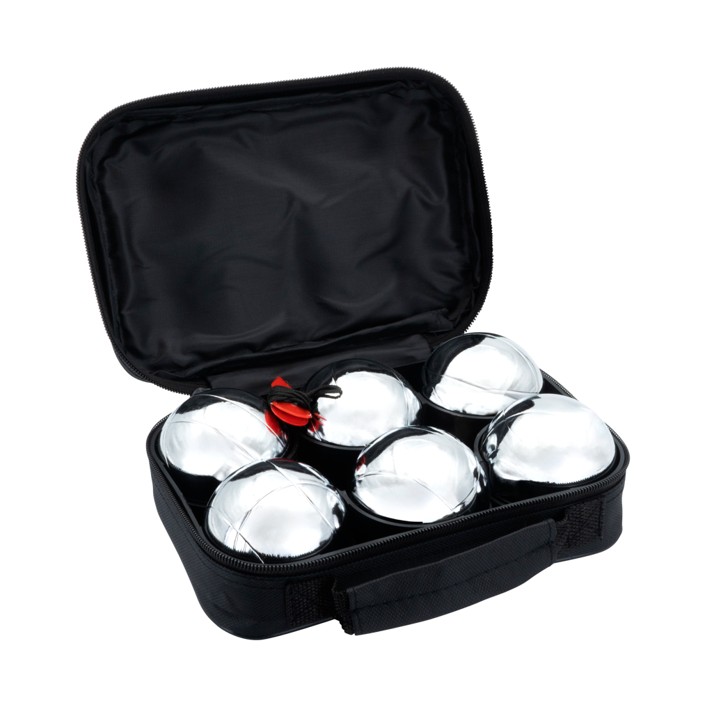 Quest 6pc Metal Boules Set - Silver