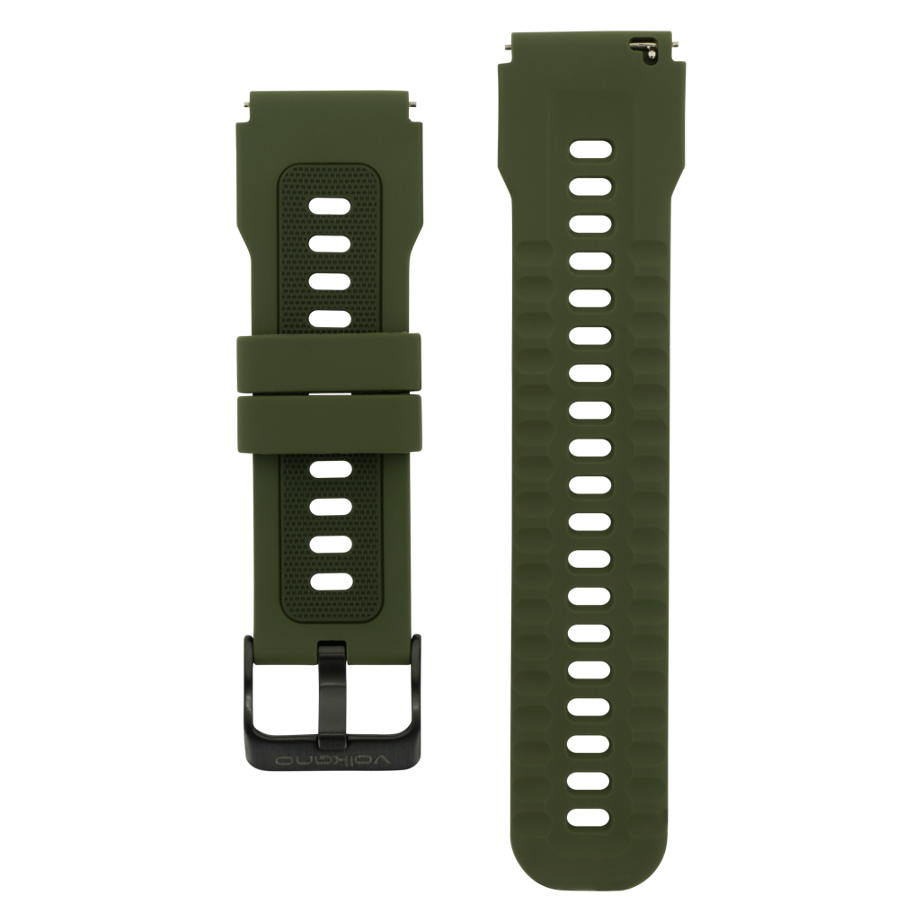 Universal Silicone 22mm Watch Strap - Green