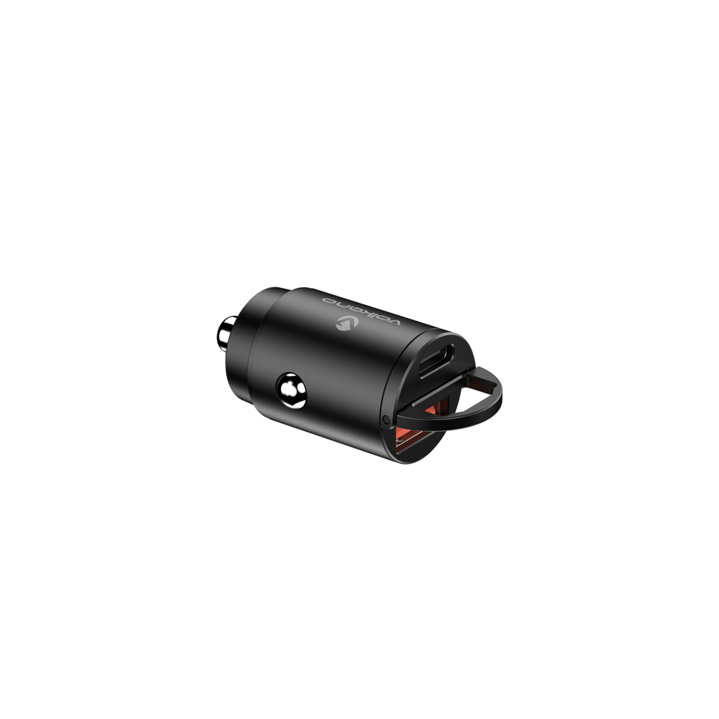 Volkano Obscurix Series 30w PD Dual USB-A and USB-C Ultra Small Car Charger