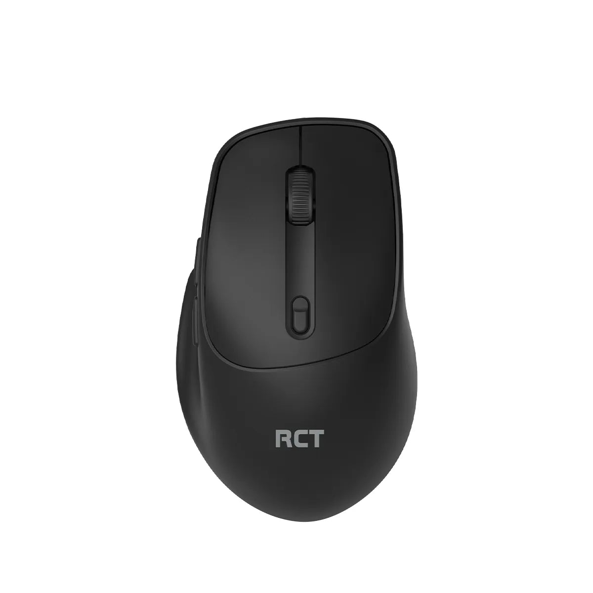 RCT Dual-Mode Silent Wireless Mouse | 2.4GHz + Bluetooth 5.2/3.0 | 800-1600 DPI | 6-Button | USB Nano Receiver | Black