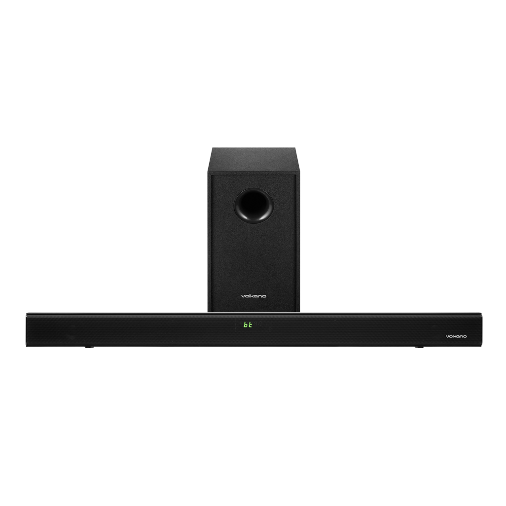 Volkano Cascade 50w Soundbar + Wired Subwoofer - Black