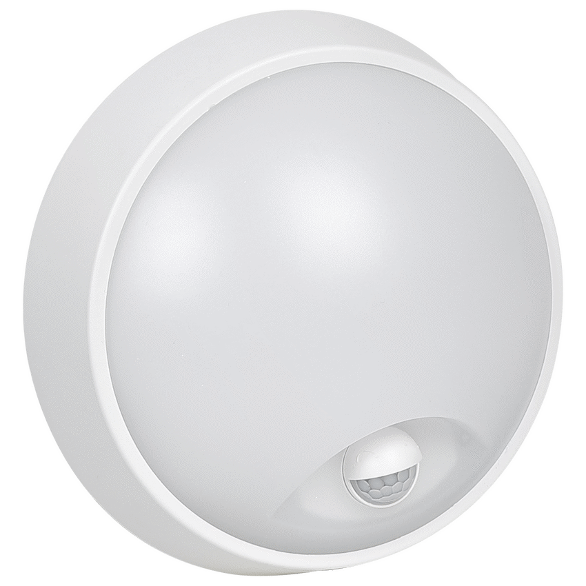 Ellies Spectra Series - AC 15W Round LED Bulkhead with 3CCT and Sensor -WT