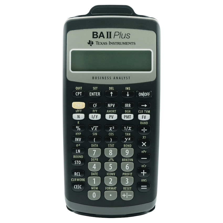 Texas Instruments BA ii Plus Financial Calculator