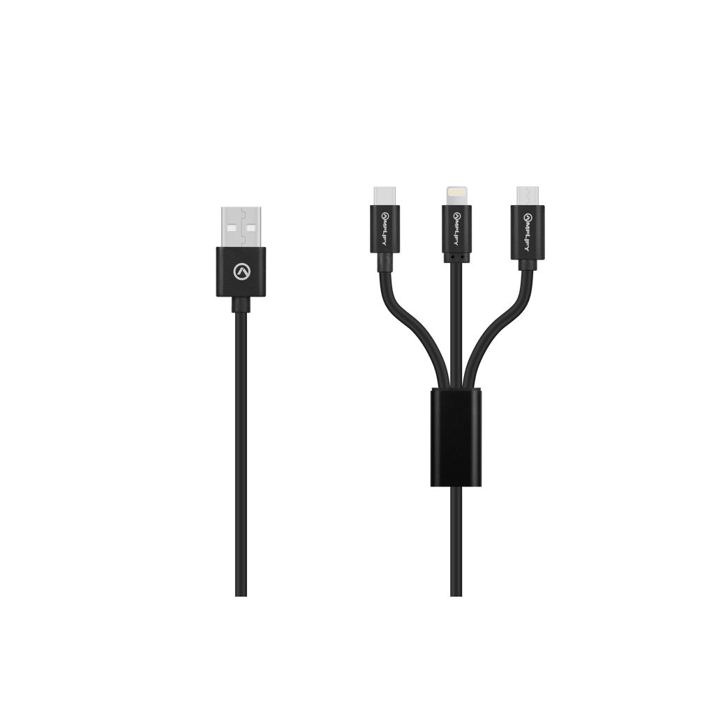 Amplify On the Fly 3-in-1 Charging Cable 1m