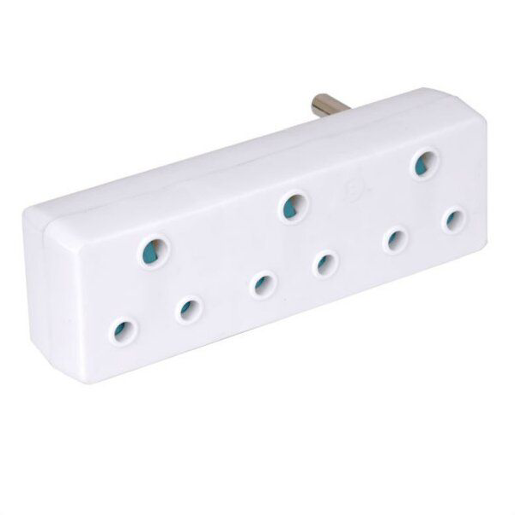 Ellies 3-Way 3-Pin Adaptor