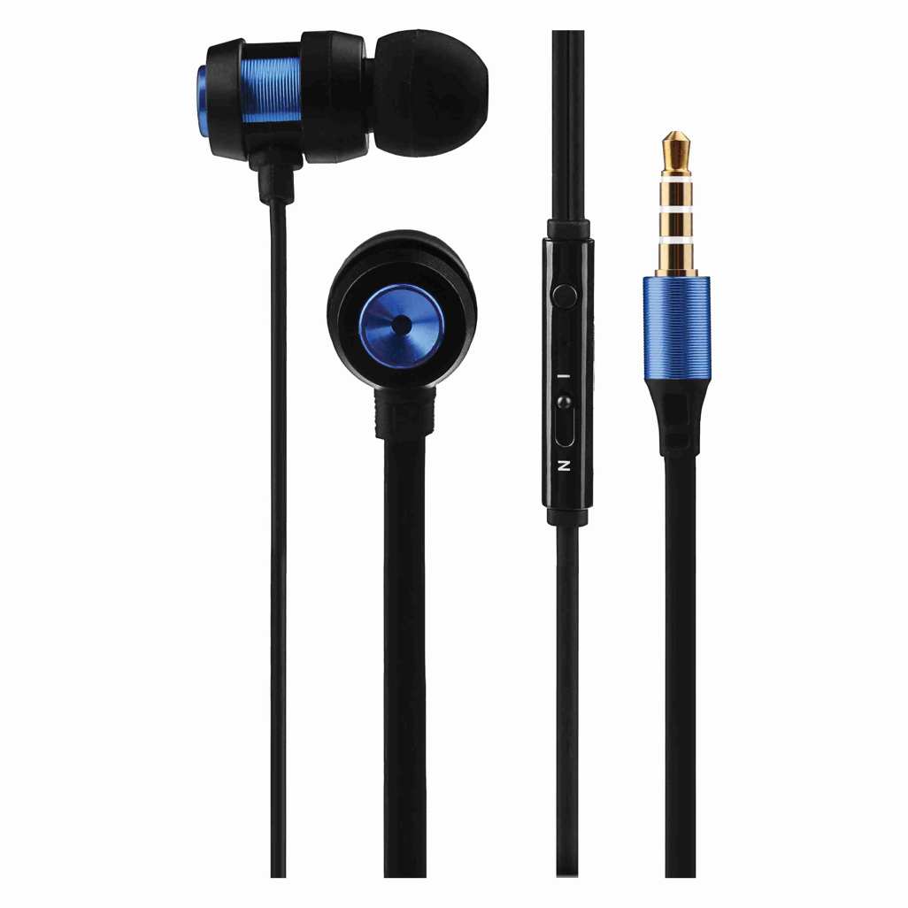 Volkano Alloy Series Metal Earphone - Blue