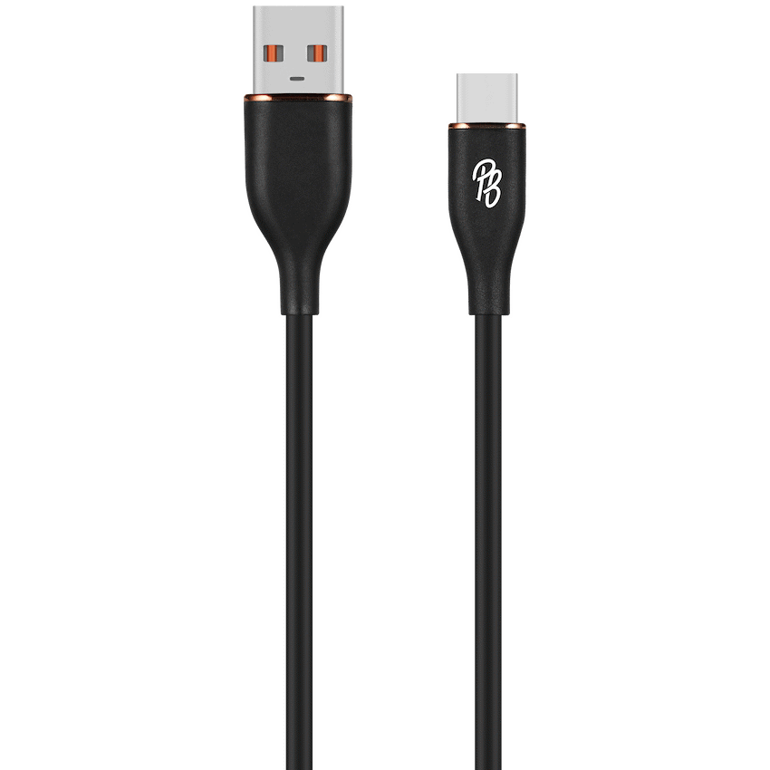 Pro Bass FlexiCord Series 2m USB to Type-C Charging Cable - Black
