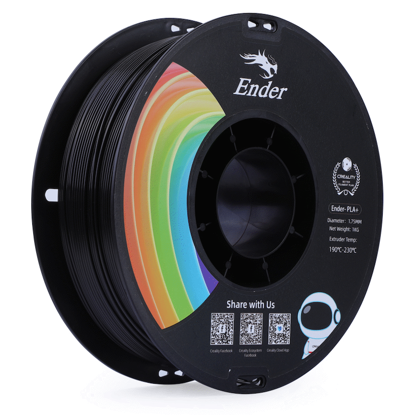 Ender PLA+ Filament Black 1Kg