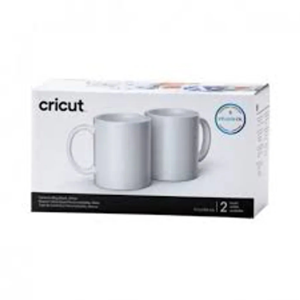 2007823 - Cricut Ceramic Mug Blank 15 Oz 2 Pack (White)