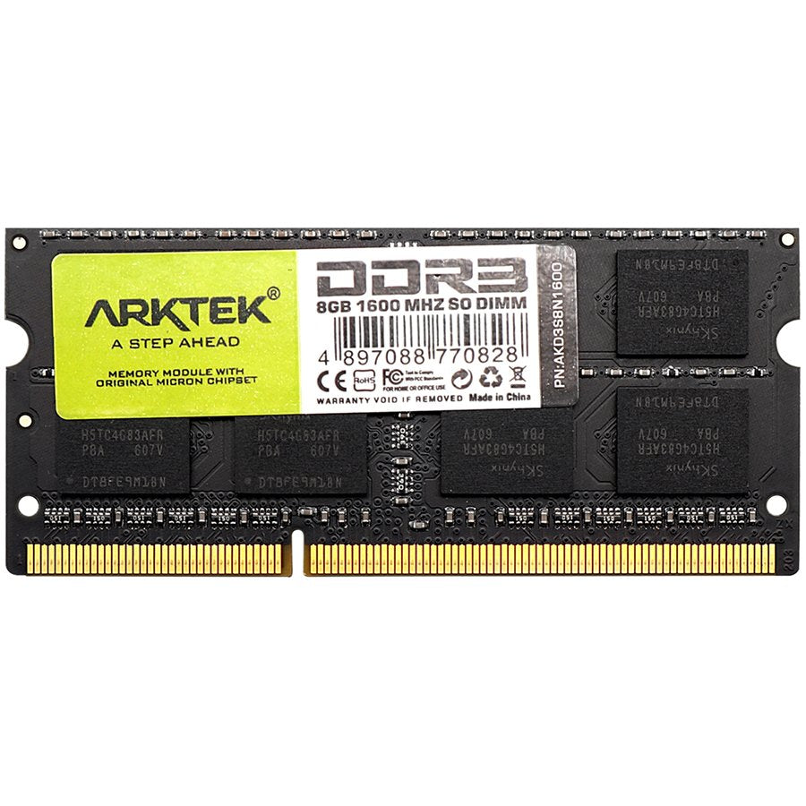 Arktek Memory 8GB DDR3 PC-1600 SO-DIMM RAM Module for Notebook