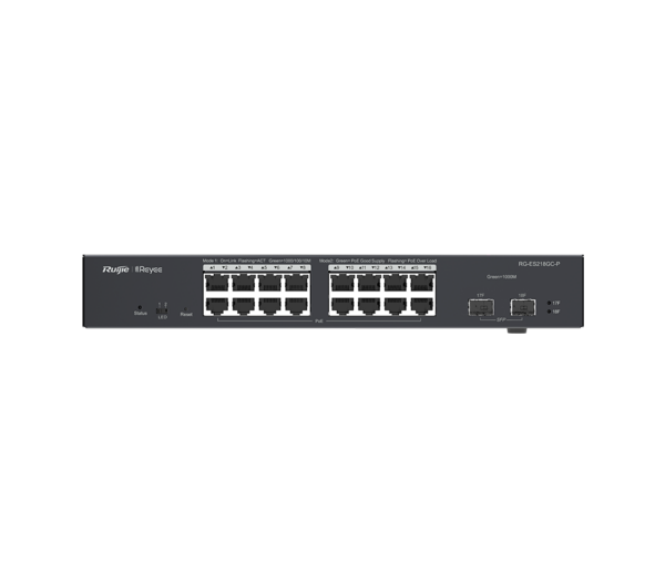 Reyee 18 Port Gigabit 16 PoE 240W 2SFP Switch