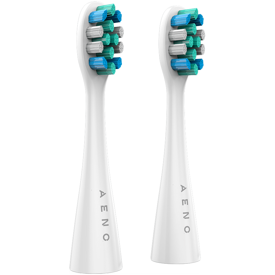 AENO Replacement Toothbrush Heads for DB1S/DB2S, White, 2 pcs