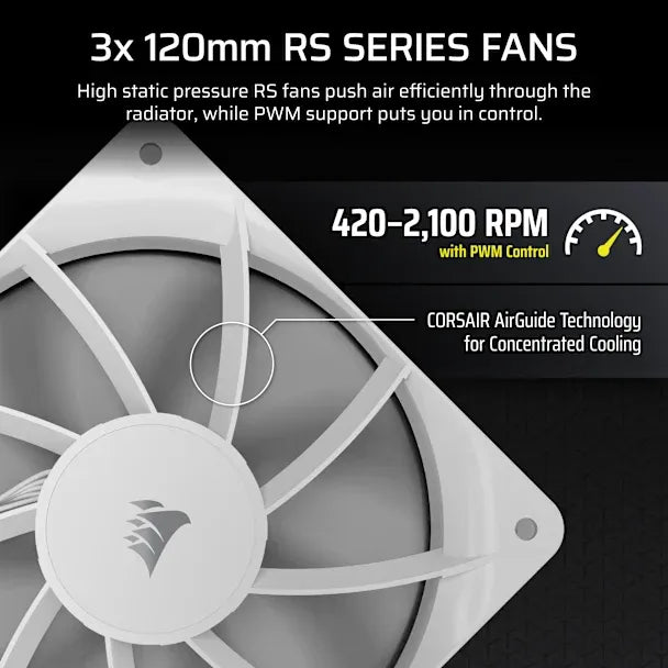 NAUTILUS 360 RS LCD Liquid CPU Cooler – 2.1'' IPS LCD Screen – RS120 Fans – 360mm Radiator – LGA1851/1700 AMD AM5/AM4 - image 2