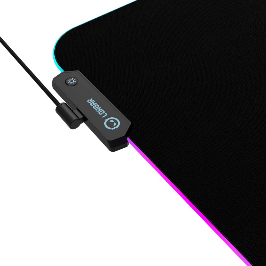 Lorgar Steller 919, Gaming mouse pad, High-speed surface, anti-slip rubber base, RGB backlight, USB connection, Lorgar WP Gameware support, size: 900mm x 360mm x 3mm, weight 0.635kg