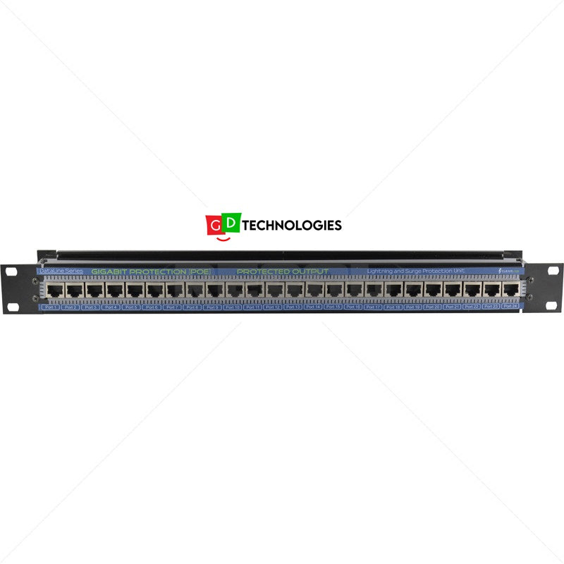 24 CHANNEL NETWORK GIGABIT SURGE PROTECTOR 10/100/1000MBPS POE